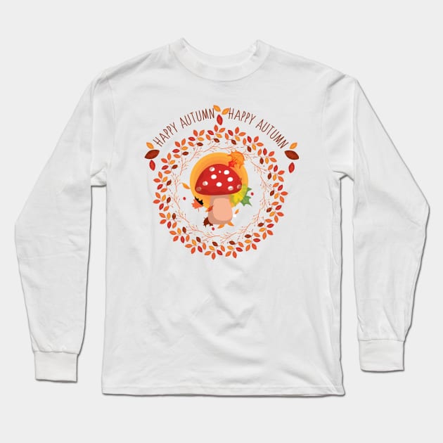 Happy Autumn Long Sleeve T-Shirt by emma17